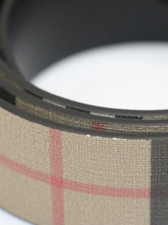 Burberry Vintage Check And Leather Belt Archive Size 85 - Beige/Black main image 12